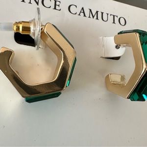 Vince Camuto Green Hoops